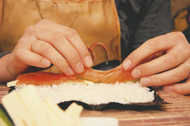 Sushi Herstellung