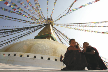 Bonudhanath Stupa in Kathmandu