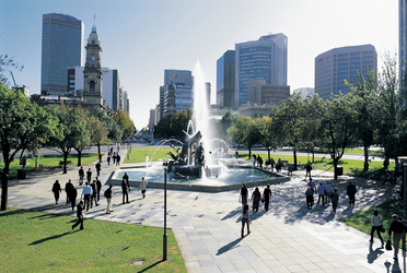 Victoria Square in Adelaide