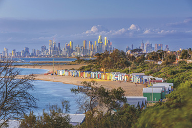 Melbourne Skyline & Brighton Beach Boxes