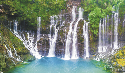 Wasserfall im Langevin-Tal
