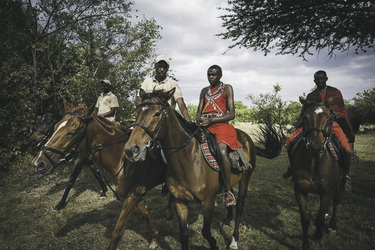 Unterwegs mit dem Pferd, ©Kilima Camp