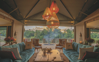 Lounge im Il Moran Camp