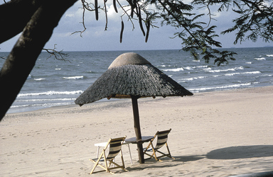 Am Strand des Malawi Sees