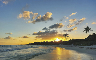 Sonnenuntergang Karibikstrand