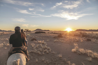 Zu Pferd die Namib erkunden