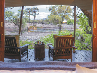 Terrasse des Safarizeltes, ©David Rogers