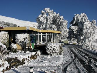 Wintereinbruch in den Drakensbergen