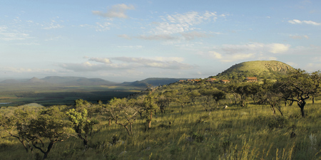 Sanfte Hügel im Zululand