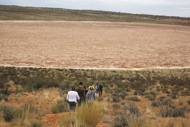 Auf dem Weg zur Salzpfanne