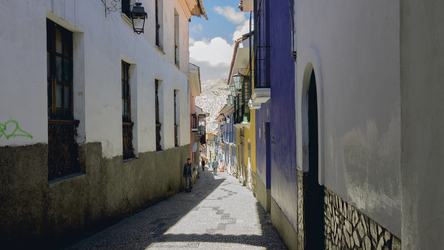 Straße in der Altstadt von La Paz