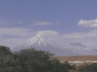 Blick auf den Vulkan Licancabur
