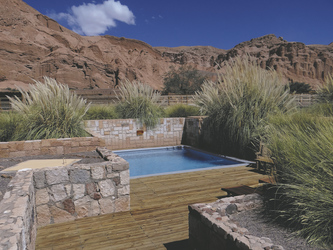 einer der Pools im Hotel Alto Atacama