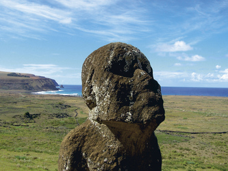 Der sitzende Moai