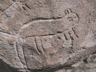 Petroglyphen in Hierbas Buenas