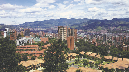 Blick auf Medellin