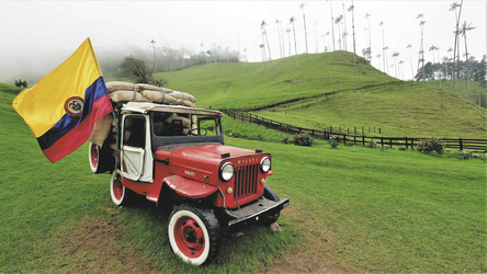 Jeep Willys im Valle de Cocora