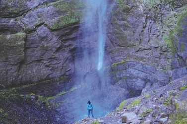 am Gocta-Wasserfall