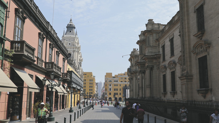 in der Altstadt von Lima