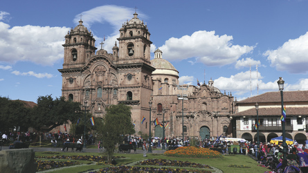 am Hauptplatz von Cusco