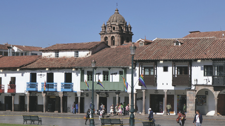 am Hauptplatz von Cusco