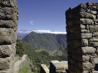 Blick vom Sonnentor auf Machu Picchu