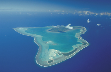 Blick auf Aitutaki