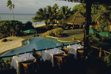 Restaurant im Pacific Resort Aitutaki