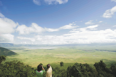 Blick in den Ngorongoro Krater