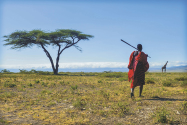 Masai nahe Olduvai Camp