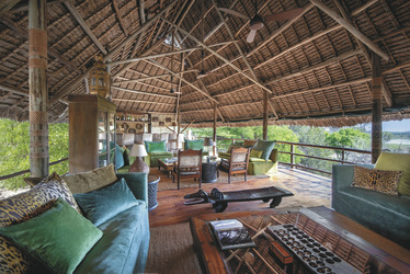 Lounge im Siwandu, ©Selous Safari Company